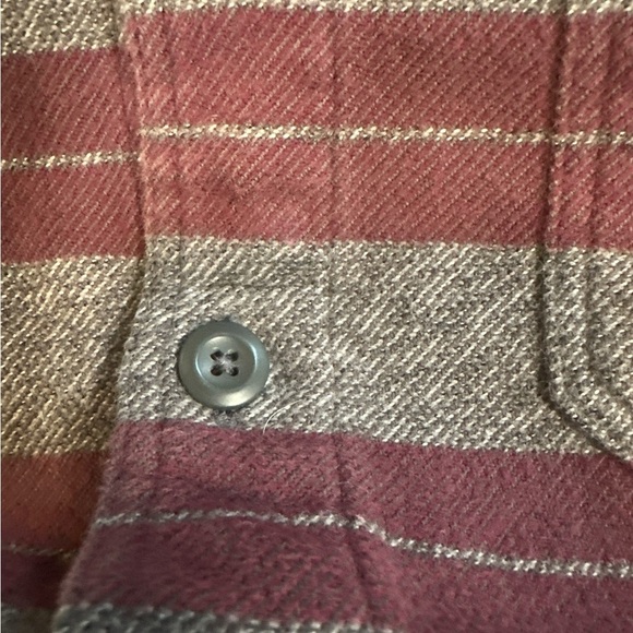 Patagonia Striped Button-Up Shirt in Red and Gray - Picture 6 of 6